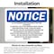 Signmission All Co-Payments Are Collected At The Time, 10 in W x Rectangle, Vinyl Decal OS-2PACK-NS-D-710-L-10090 - alternate 3
